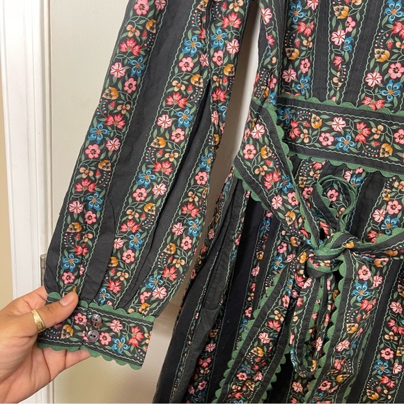 Pink City Print Haworth Border Savannah Dress Sz M - Picture 9 of 14